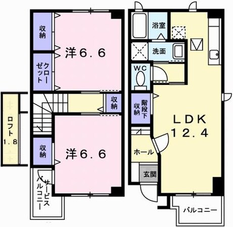 グレイス平松の物件間取画像